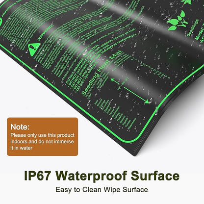 20"x 20" Seedling Heat Mat with Digital Thermostat Controller, Waterproof Plant Heating Mat Pad for Seed Plants Starter/Warm Hydroponic/Grass/Reptile/Sourdough/Indoor Growing