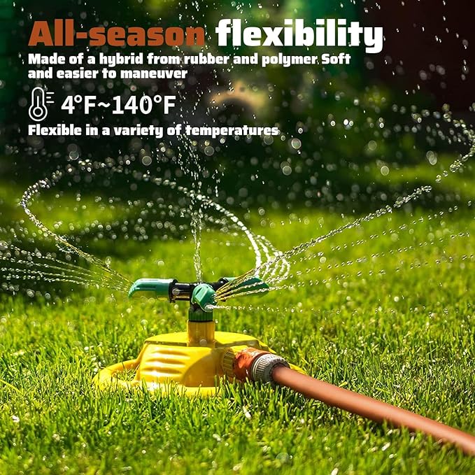 Worth Short Lead-in Hybrid Garden Hose 5/8 in. x 16 ft. -Kink Free, No Leaking, Male/Female Fittings -Heavy Duty Durable Flexible Lightweight Water Pipe -Brass Aluminum Ends for Household & Yard Use