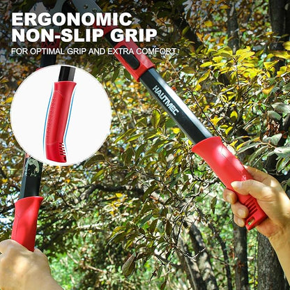 HAUTMEC Anvil Loppers for Tree Trimming Heavy Duty, Extendable 27-37'' Garden Bypass Loppers with Compound Action System, 2" Cutting Capacity, Labor-Saving Tree Trimmer for Yard, Lawn Branch Cutter