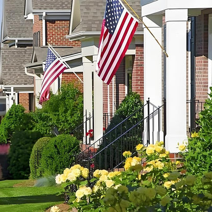 American Flag 3X5 | Heavy Duty American Flags 3x5 |600D Polyester Material USA Flag - Allegiance Flags For Outside 3x5,With Embroidered Stars and Sewn Stripes,Tearproof All-Weather Outdoor Flag.