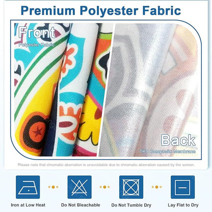 14 PCs Patio Cushion Covers for 7 PCs Outdoor Furniture Sectional Seating Sets Water Resistant Plus 2 Throw Pillows (Mandala, 23.6 * 23.6 * 3.5 in-14)