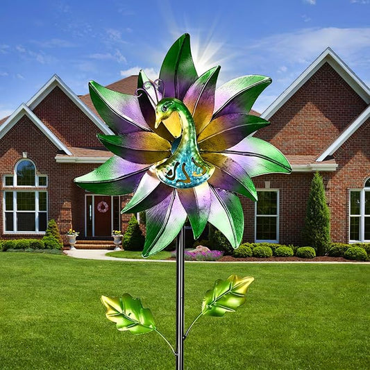 Decorative Garden Stakes Wind Spinners Outdoor Clearance Metal Yard Art Gifts for Women Grandma Mom for Lawn Patio Yard Pathway Driveway Ornaments