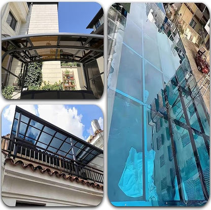 2mm Polycarbonate Sheet,Polycarbonate Greenhouse Panels,Roofing Transparent Insulation Daylighting Panels,Strong and not Easily Deformed,for Greenhouse Sheds Roofs,Carports.(Clear,4X 29.5ft)