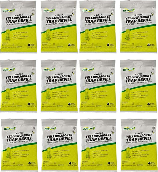RESCUE! Yellowjacket Attractant – 4 Week Supply - 12 Pack
