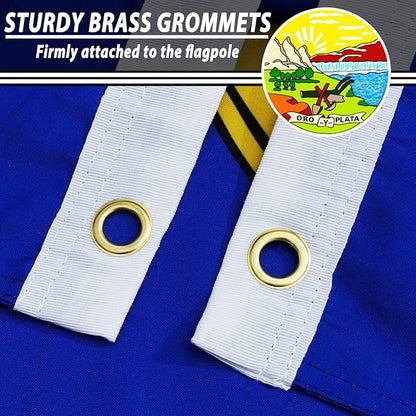 FLAGWIN Montana Flag 3x5 FT - 3 Ply Double Sided Polyester Flags with Brass Grommets - Vivid Color and Fade Proof State of Montana Flag 3x5 Outdoor