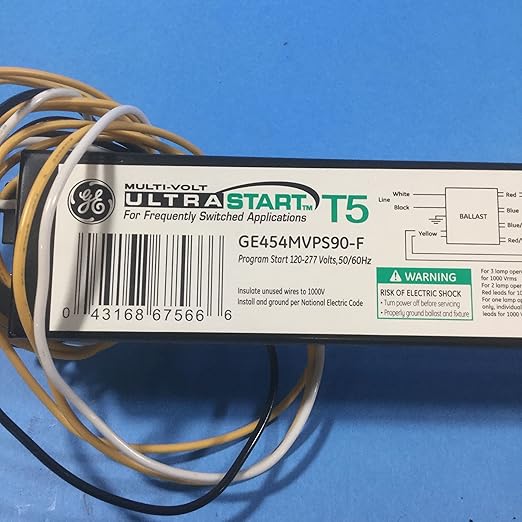 GE454MVPS90-F Ultra Start T5 Ballast