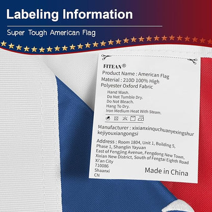 3x5 American Flag Outdoor Heavy Duty,3by 5 American Flag,US Flag,3' x 5' America Flag,America Flags For Outside 3x5,Embroidered USA Flags 3x 5,Long Lasting 3 by 5 Best High Wind all Weather US Flags