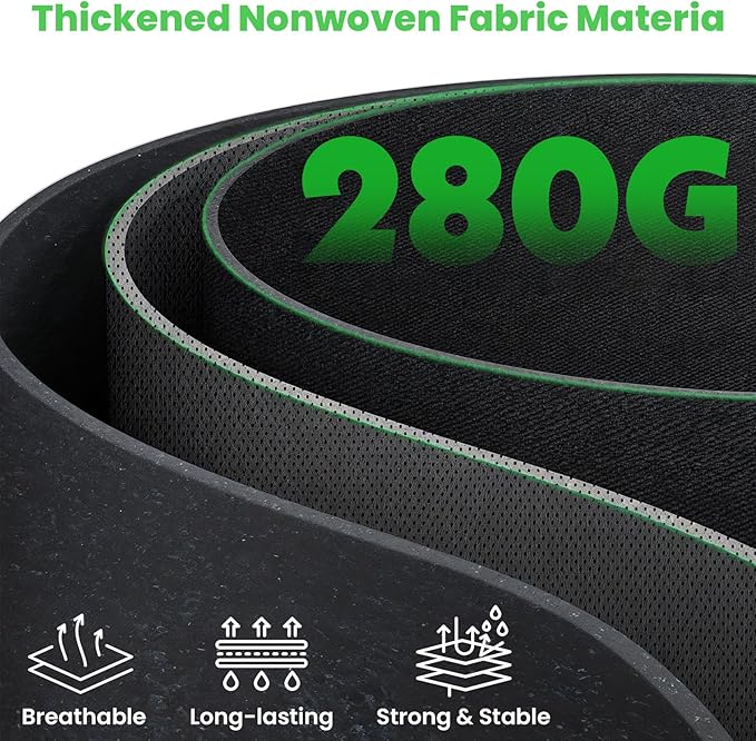 20-Pack 5 Gallon Plant Grow Bags: 280G Thickened Nonwoven Potato Grow Bags with Handles, Black Fabric Pots Felt Garden Bags, Gardening Supplies for Growing Vegetable Fruit Tomato Flowers Herbs