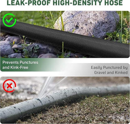 Garden Hose, 100ft Non-Expandable, Lightweight Water Hose, Leakproof & Durable Design, Easy to Store for Gardening, Car Washing, Pet Bathing