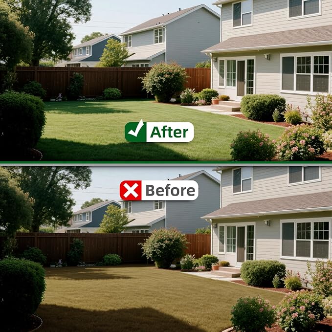 [Bolt-On Base] Lawn Aerator - Kick to Unclog Jammed Springs in 3 Secs! No Welding to Ever Break, 12.2"x6" Wide Plate Saves 20% Time, for Compacted Clay Soil (Pre-Assembled)