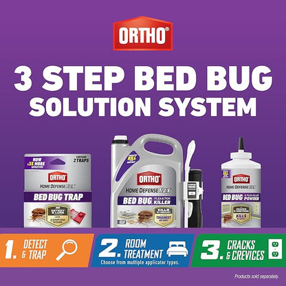 Ortho Home Defense Max Bed Bug & Flea Killer Powder, 12 oz. – Apply to Cracks and Crevices for Up to 8 Months of Control