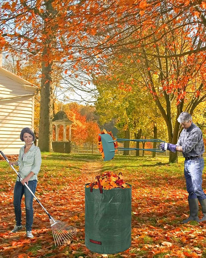 Leaf Grabber, Grabber Rake, Leaf Picker Upper, Leaf Scoops with Long Handle, Rakes for Yard Work, Yard Tools for Garden Cleaning