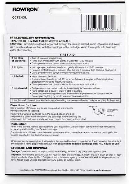 Flowtron MA-1000 Octenol Mosquito Attractant Cartridge, Compatible with BK-15, BK-40, BK-80, MC-9000, FC-8800