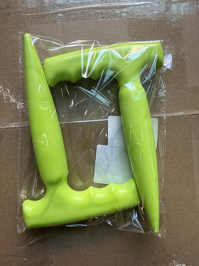 2pcs Seed Planter Tool, 6.9" Dibber Garden Tool, Plastic Seed Dibbler for Planting, Bulb Digger Garden Planter with Handle for Sowing Seeds, Planting, Bulbs, Digging (Light Green)