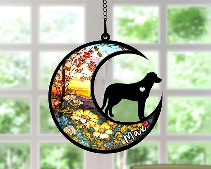 Personalized Dog Memorial, Custom Name Beauceron Dog Christmas Ornament with Name, Custom Breeds, Pet Loss Light Catcher, Gifts for Lovers Loss of Pet Sympathy on Mothers Day Christmas