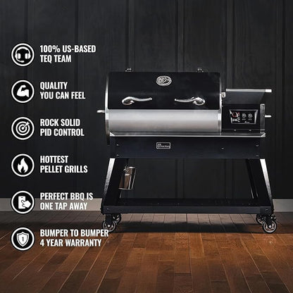 recteq Pellet Grill - Deck Boss 800, Pellet Smoker Grill, Wi-Fi-Enabled, Electric Pellet Grill, Grilling Essentials Bundle