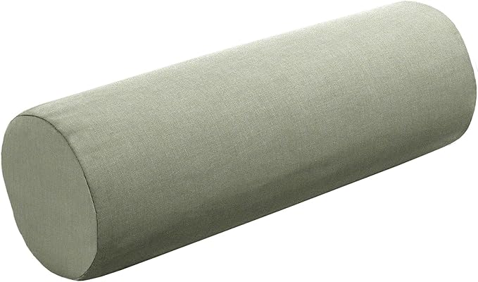 Cushion Source 20" x 6" Sunbrella Bolster Pillow, Indoor/Outdoor Decorative Support Pillow, Fade and Water Resistant, Sunbrella Canvas Seasalt