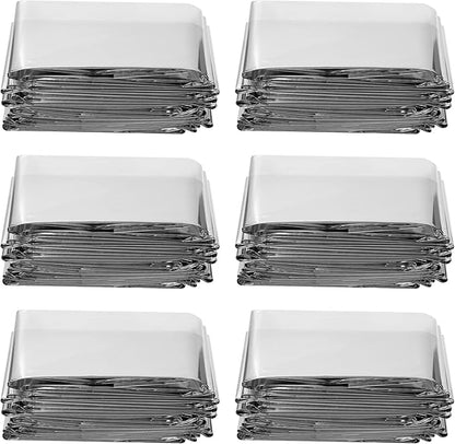 Plant Growth Mylar Films High Reflective Mylar Film Garden Greenhouse Covering Foil Sheets for First Aid Blanket Growth Room Camping Simple Tent,82.6 x 51.2 Inch(6 Pieces)