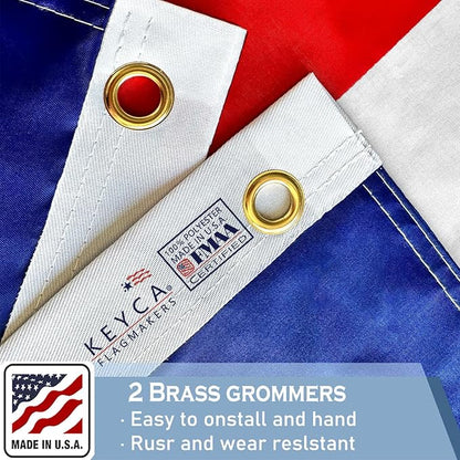 Texas State Flag 2x3 FT Made in The USA- Heavy Duty Vibrant Colours Double Sided Texas TX Flag with 2 Brass Grommets for Home/Company/Indoor Outdoor Decoration