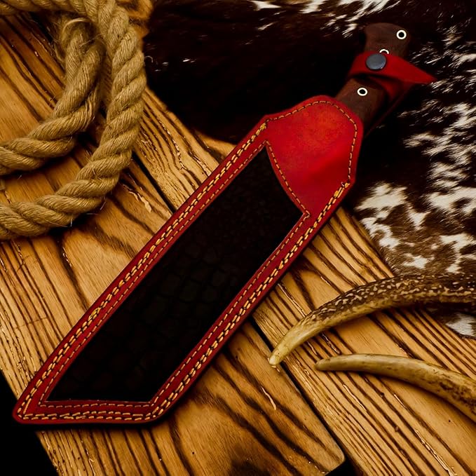 Survival Machete with Sheath for Cutting Trees, for Yard Work and for Bushcrafting Machetes Sickle Heavy Duty Machete for clearing Brush Garden Tools Construction Blade