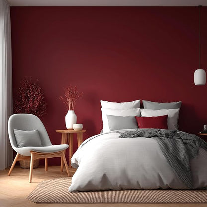 EVOLVE Paint & Primer: Environment-friendly, Low Sheen with One-coat Coverage for Interior & Exterior surfaces (Burgundy, 1-Gallon)