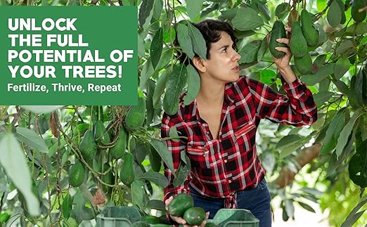 6-4-6 Avocado and Citrus Tree Professional Fertilizer Plant Food for Outdoor/Indoor Gardening; Quick-Release Nitrogen Fertilizer; Orange, Lime, Avocado and Lemon Tree Fertilizer (5 QUARTS)