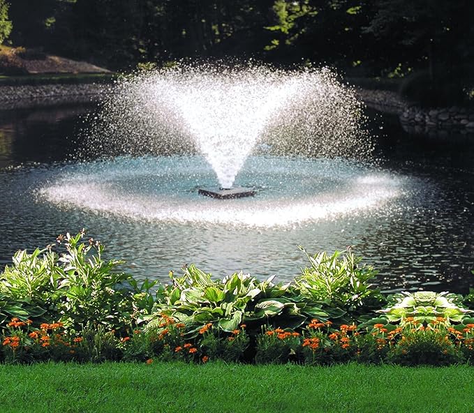 Scott Aerator DA-20 Display Pond Aerator - 1 Horse Power 115V 100ft Cord | Aerating Pond Fountain for up to 1 Acre Ponds | Pond Aerator Pump for Small Ponds | Pond Aeration Systems
