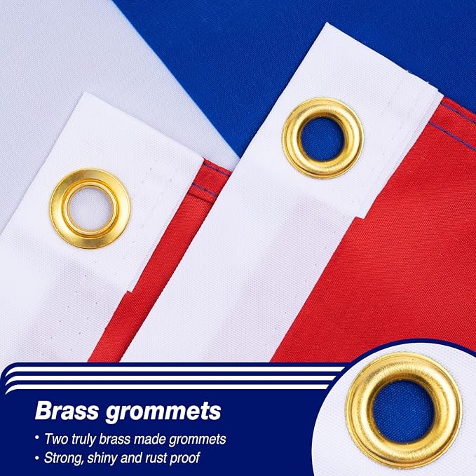 Cuba Cuban Flag 3x5 ft Outdoor, Double Sided 3 Ply Heavy Duty Cuba National Country Flag, 100% Quality Polyester Cuban Banner with Brass Grommets 4 Rows Stitches