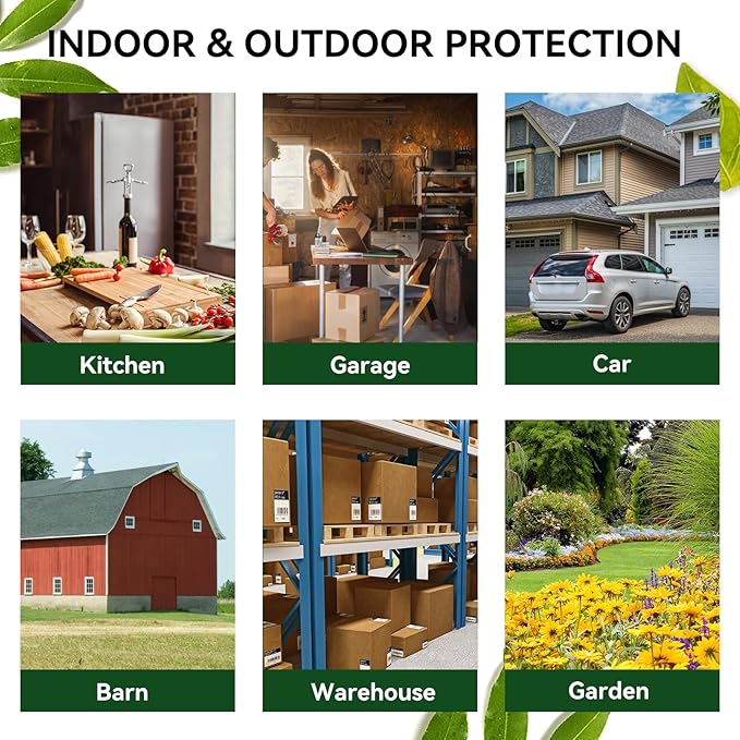 Extra-Strength Mouse Repellent Pouches with Cinnamon/Cornmint Oils, (20 Pouches) Natural Rodent Repellent, Indoor & Outdoor Mice Repellent, Safe for Pets and Kids