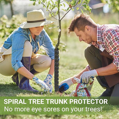 8 PCS Tree Trunk Protector, 16 Size Tree Protectors, Diameter Multiple Dimensions, Spiral Trunk Covers Protect The Bark from Deer and Rodents
