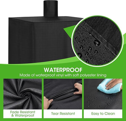 Vertical Smoker Cover Compatible with Pit Boss 4, 5, 7 Series, Waterproof Wood Pellet Grill Cover for Outside, Compared to Pit Boss 73550