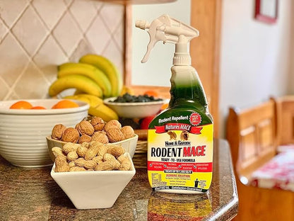 Nature's MACE 1 Gal Rodent Repellent Spray, Mouse & Rat Control for Car Engines, Repel Mice, Indoor & Outdoor Spray, Stop Rodent Damage in House, Car, RV, Attic, Garage, Stops Nesting & Wire Chewing