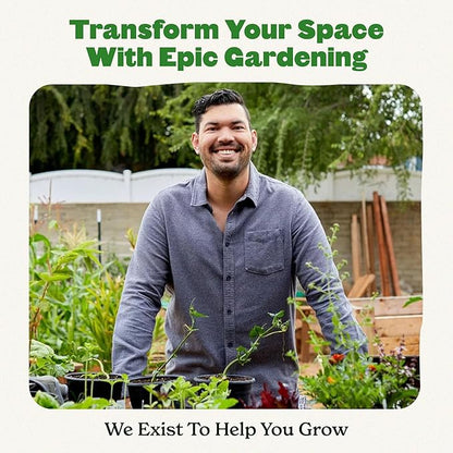 Epic Gardening Reusable Seed Starter Tray - Easy Watering Seed Starting Trays - Gardener Friendly Plant Trays for Seedlings | UV-Treated & BPA-Free -6-Cell Seed Starting Trays - 6 Trays/Terracotta