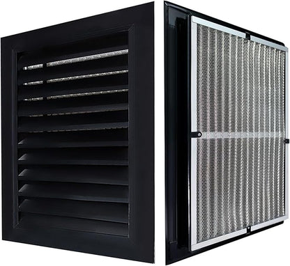 12"x18"Gable Vent - Removable Filter Screen Design, Perfect for Attic Vents and Sheds，Wall,Door, and Shipping Container,Vent Opening 10"x16", Optimal Roof Ventilatio