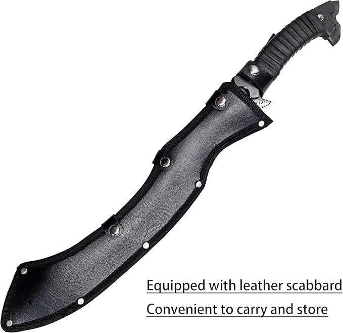 SV Handmade cast Manganese Steel Chopping Blade Sword, Full Tang, Outdoor, Hunting, Camping, Hiking, Survival, with Protective Cover, Multiple Styles to Choose from