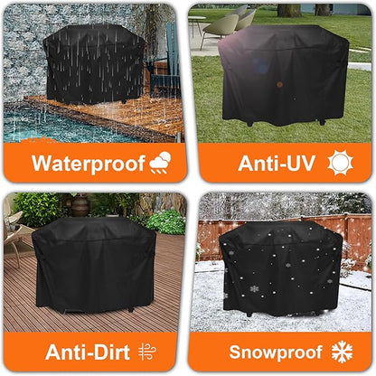 Grill Cover for Weber Slate 36 inch Rust-Resistant Griddle, Outdoor Flat Top Grill Cover 600D Heavy Duty for Webber 36" Griddle Accessories Waterproof, Black
