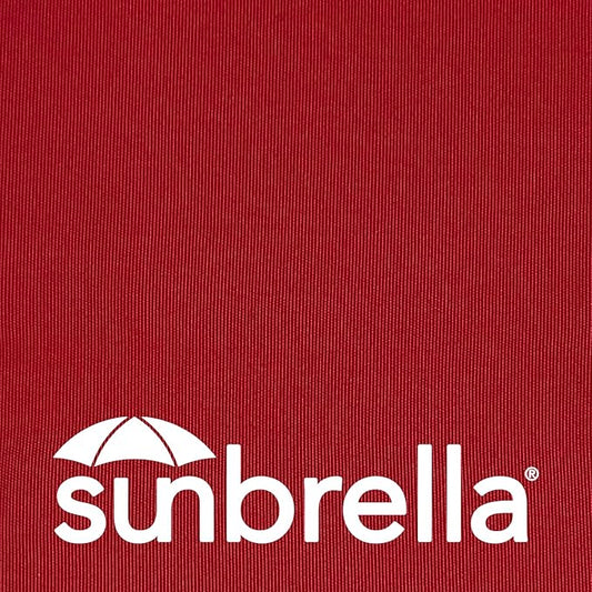 Outdoor Sunbrella Decorative Pillows with Triple Coconut Buttons Pack of 4, 18" x 18" Outdoor Pillow Set for Couch Bed Throw Patio Sofa, Canvas Logo Red/Specrtum Indigo