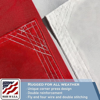 Texas State Flags 4x6 Outdoor Heavy Duty Double Sided Nylon Vivid Color Anti-Fading with 2 Brass Grommets for Home/Company/Indoor Outdoor Decoration