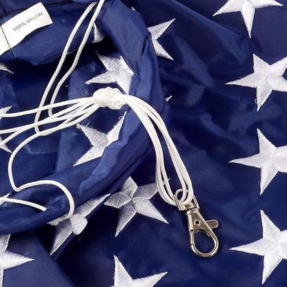 American Flag Windsocks, 4th of July Patriotic Decorations, Embroidered Stars - Fade Resistant Patriotic Wind Socks Decorations 62 Inch