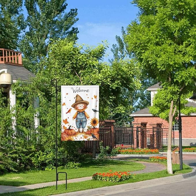 Fall Sunflower Garden Flag Vertical Double Sided Outdoor Yard Flags 12.5x18 Inch Burlap Banners Vertical Double Sided for Outdoor Decor Lawn