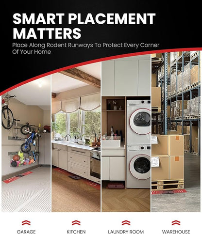 Sticky Mouse Traps Indoor for Home - 26 Pack Glue Traps for Roaches, Spiders, Rodent Catcher for Kitchen, Garage, Sticky Glue Boards for Insects, Pet Safe Pest Control, Non-Toxic, Small Size