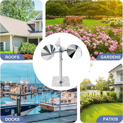 OFFO 3 PCS Bird Scare Reflective Device, Bird Reflector Keep Pigeon Woodpeckers and Sparrows Away for Outdoor Use Boats Roofs Gardens