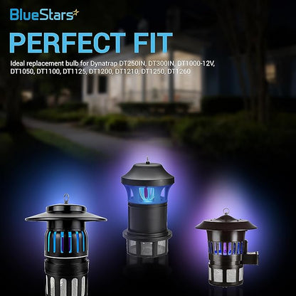 BlueStars 6-Pack 7W 41050 Replacement UV Light Bulbs for Indoor DynaTrap Models DT1050 DT1100 DT1210 DT1250 DT1260-4 Pin Base, 1/2 Acre, Premium Quality