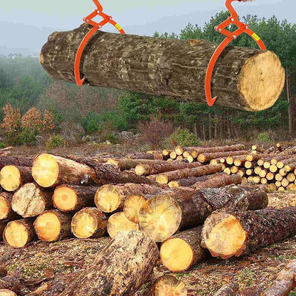 13 Inch Orange Log Tongs, Claw Skidding Tong Logging Skidding Tongs with Non Slip Grip, Log Lifting Tools for Handling, Dragging & Carrying Tool