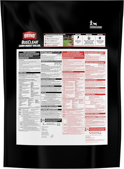 Ortho BugClear Lawn Insect Killer1: Treats up to 33,000 sq. ft., Protect Your Yard & Garden Against Ants, Spiders, Ticks, Armyworms, Fleas & Grubs, 20 lbs.