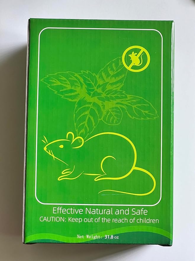 Mouse Repellent Indoor & Outdoor, 36 Pack Powerful Peppermint Keep Rodent, Mice, Skunk, Raccoon Away House Home Attic Kitchen Car Engines, Long-Lasting Protection and Safe Family
