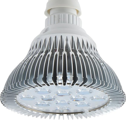 ABI 12W LED PAR38 Grow Light Bulb for Veg and Flower (Red 620-630nm, Deep Red 660nm, and Blue 450-460nm)