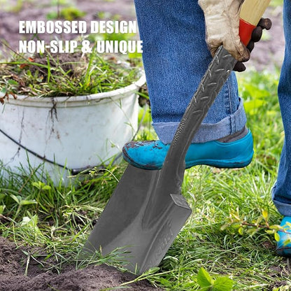 Garden Spade Trenching Shovel for Planting and Landscaping, 43 Inches