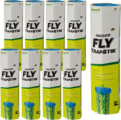 RESCUE! Fly TrapStik – Indoor Hanging Fly Trap - 9 Pack