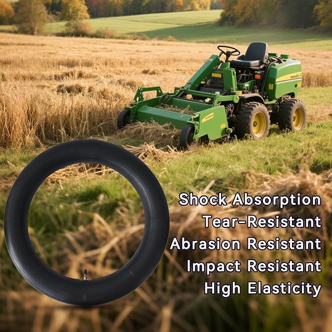 HXYCNNA 2 Pack 4.50-12 4.00-12 Inner Tube Heavy Duty with TR13 Straight Stem for Golf Carts Tractor Hand Trucks, Wheelbarrows, Mower